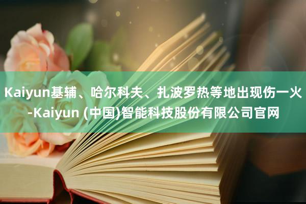 Kaiyun基辅、哈尔科夫、扎波罗热等地出现伤一火-Kaiyun (中国)智能科技股份有限公司官网